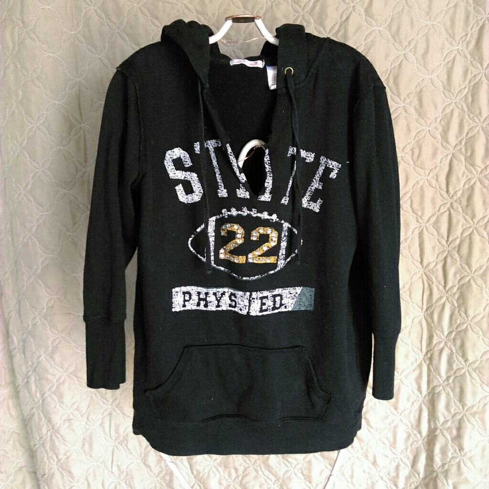 Derek heart medium phys ed bling sweatshirt hoodi